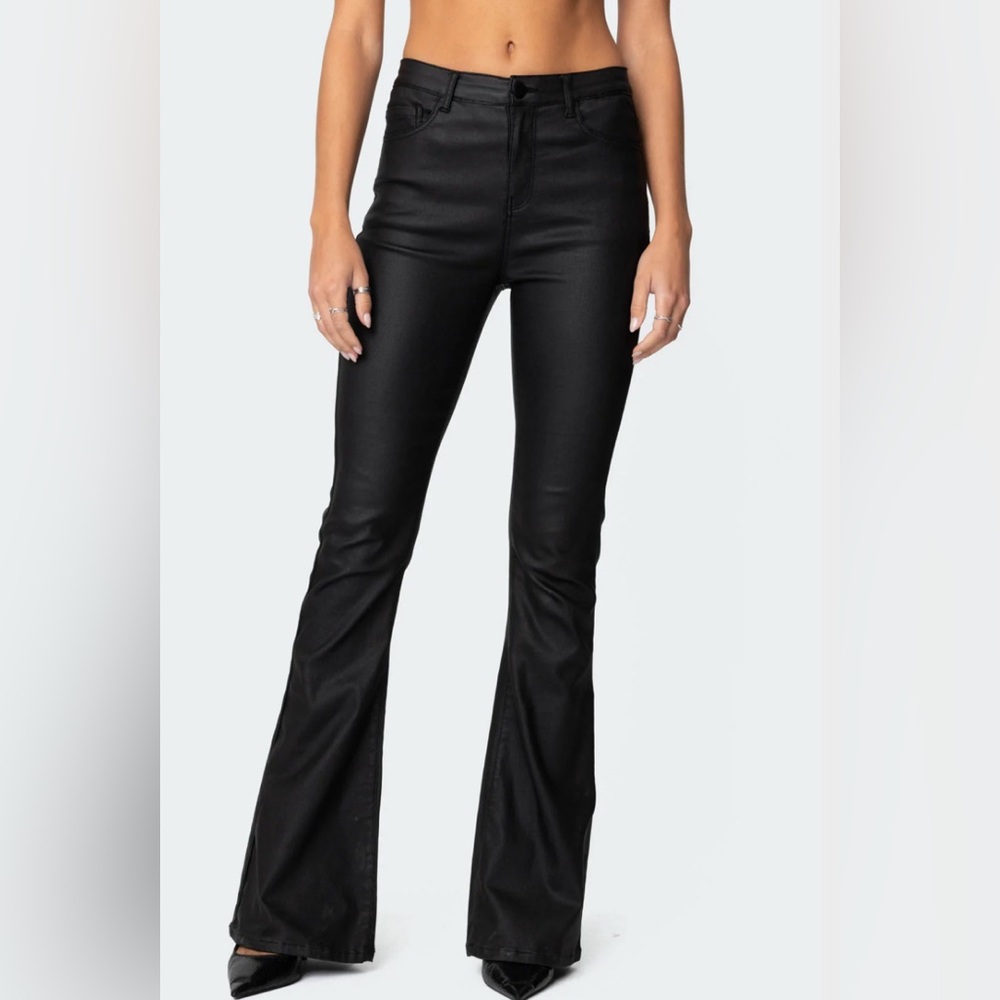 Edikted Black Flare Pants